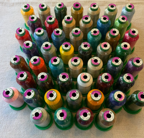 Isacord Top 50 Colors 1000m cones machine embroidery thread! Brand New! - Afbeelding 1 van 1