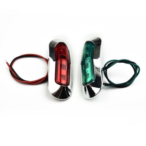 2X Grün+Rot LED Bootsbeleuchtung Navigationslicht Positionsleuchte Boot Lampe - Bild 4 von 13