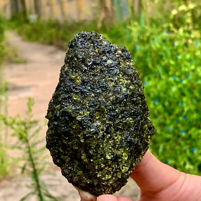 #ad #ad 169G Natural and rare beautiful museum grade olive green olivine crystal $144.00