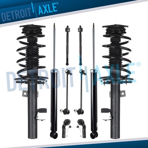 Front Struts Rear Shocks Sway Bars Tie Rods Kit for 2014 2015 2018