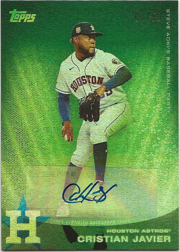 その他 Cristian Javier Astros Auto /25 2021 Topps Five Star Cristian Javier Auto Blue Parallel #21