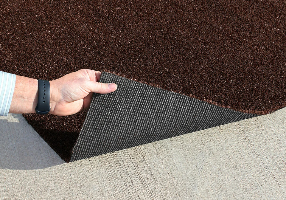 Outdoor Artificial Turf with Marine Backing COFFEE BROWN Spectrum Series .25 In. - Image 2 of 4