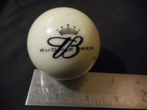 Rare Budweiser advertising Glow In The Dark Billiard pool Cue Ball - Picture 2 of 5