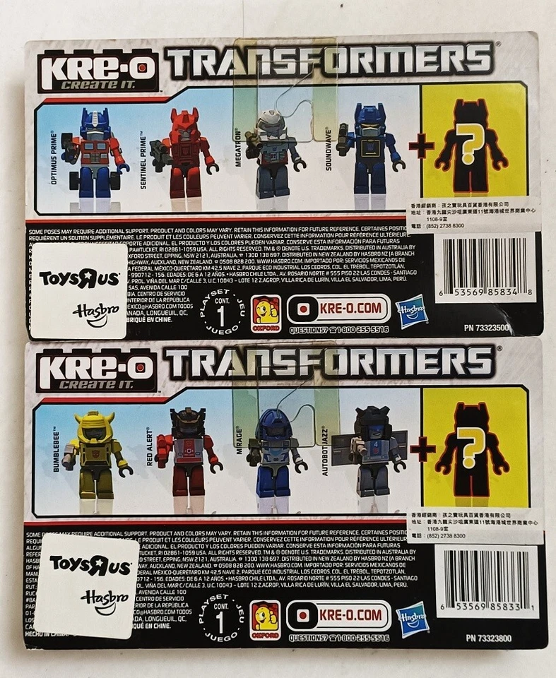 TRANSFORMERS KRE-O SET OF 2 ULTIMATE KREON COLLECTION 10 MINIFIGURES SEALED NEW - Image 2 of 4