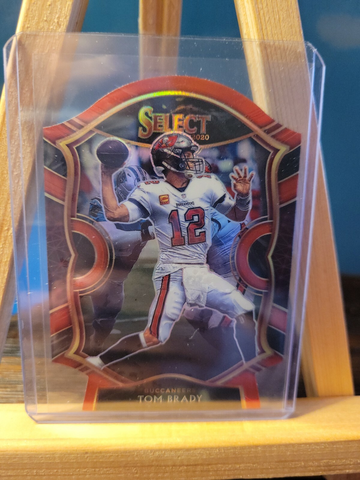 Tom Brady 2020 Select Concourse Red Prizm Die Cut #1 Buccaneers