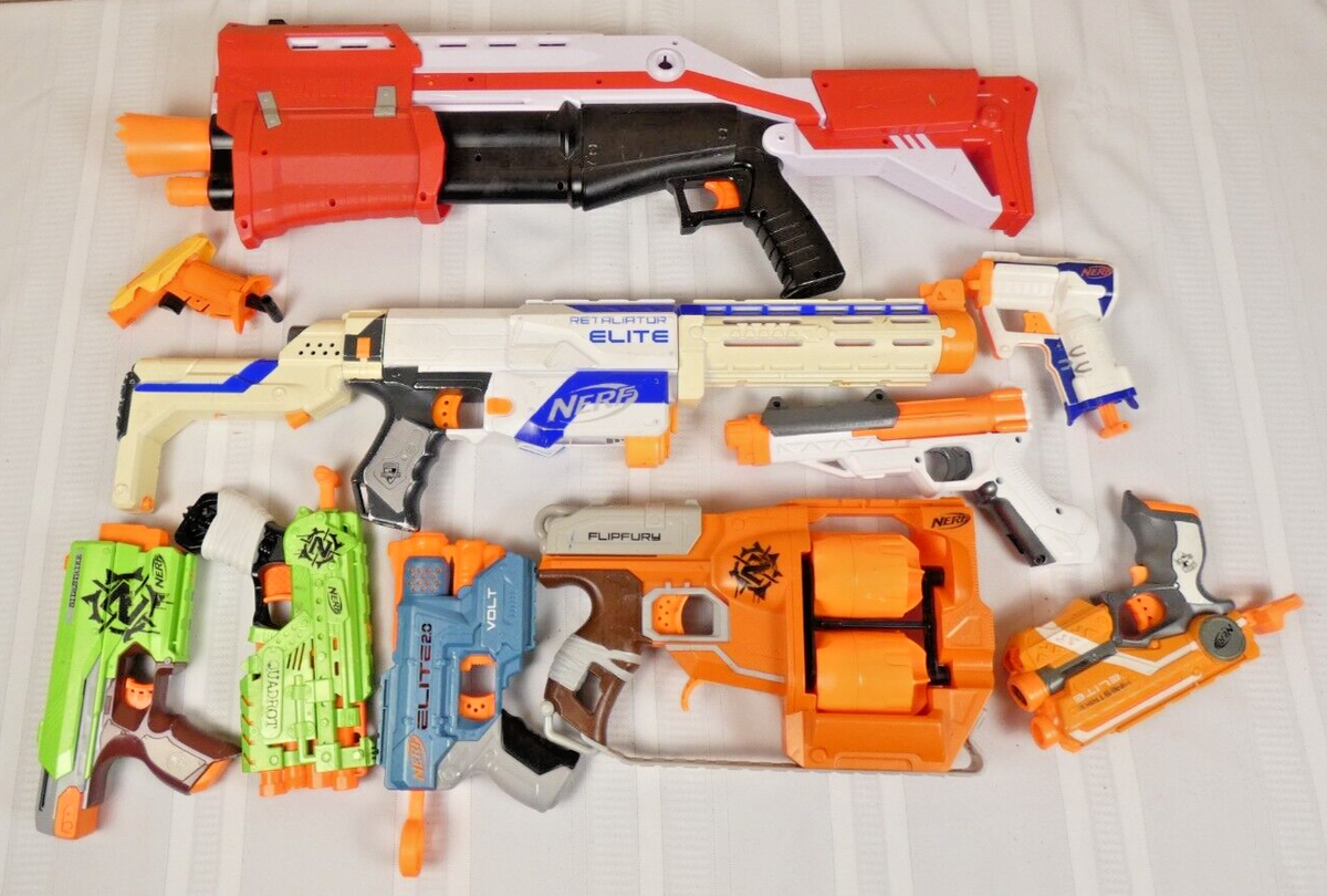 10 Assorted Nerf Guns NO Darts. Elite Fortnite Zombie Strike | eBay