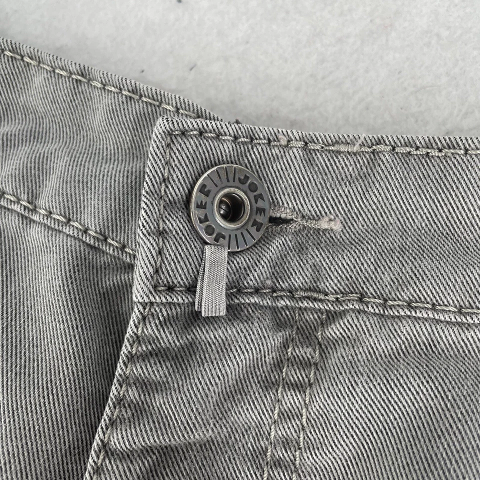 Pantalones de mezclilla Joker Clark cosidos con doble montura para hombre talla 36 36x30 gris recto Foto 2 de 4