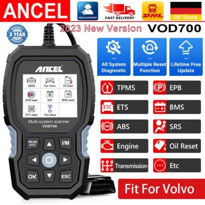 2023 Ancel VOD700 Profi KFZ Diagnosegerät Auto OBD2 Scanner DPF Fit Für Volvo