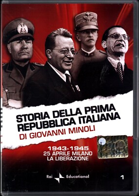 Storia della prima repubblica italiana Vol.1 DVD in Italiano Versione da edicola