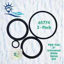 2" PVC Slide Valve O-Ring Kit From Liberty Replacement For Pentair PacFab 2-PK