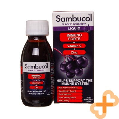 Sambucol Immuno Forte Schwarzer Holunder Immun-Support Supplement 120 ml