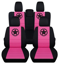Frontrear Custom-fit Car Seat Covers Army Star Fits Wrangler Jl 4dr 2018-2022