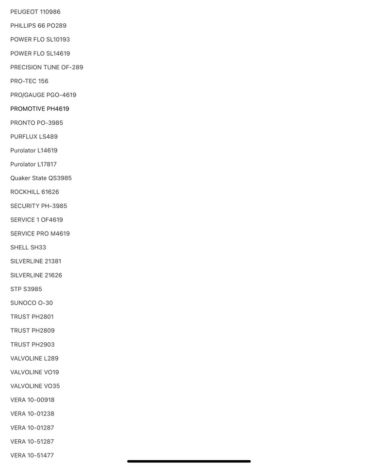 PROMOTIVE PH4619 - Filtros de aceite alternativos Foto 3 de 4