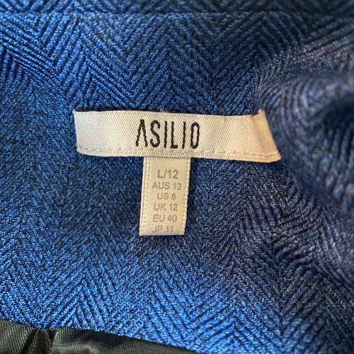 Pre-owned Women's Asilio | Blue Interpretation Blazer Sz.8 MSRP:$295 - Picture 6 of 7