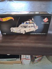 HOT WHEELS GHOSTBUSTERS ECTO 1 CADILLAC AMBULANCE 1:18 WHITE