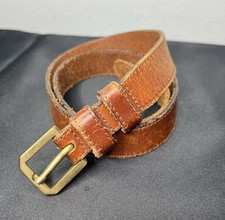 Vtg Coach Bridle Leather Light Brown Belt Gold Tone Buckle 7707 Women s Size 28