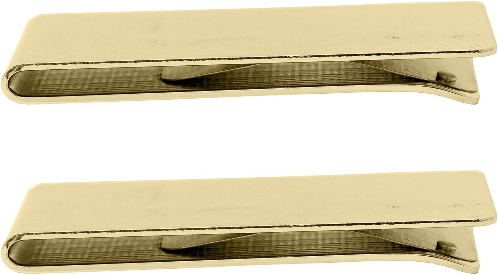 Stephanie Imports Set of 2 Chrome-Plated Stainless Steel Boxed Money Clip