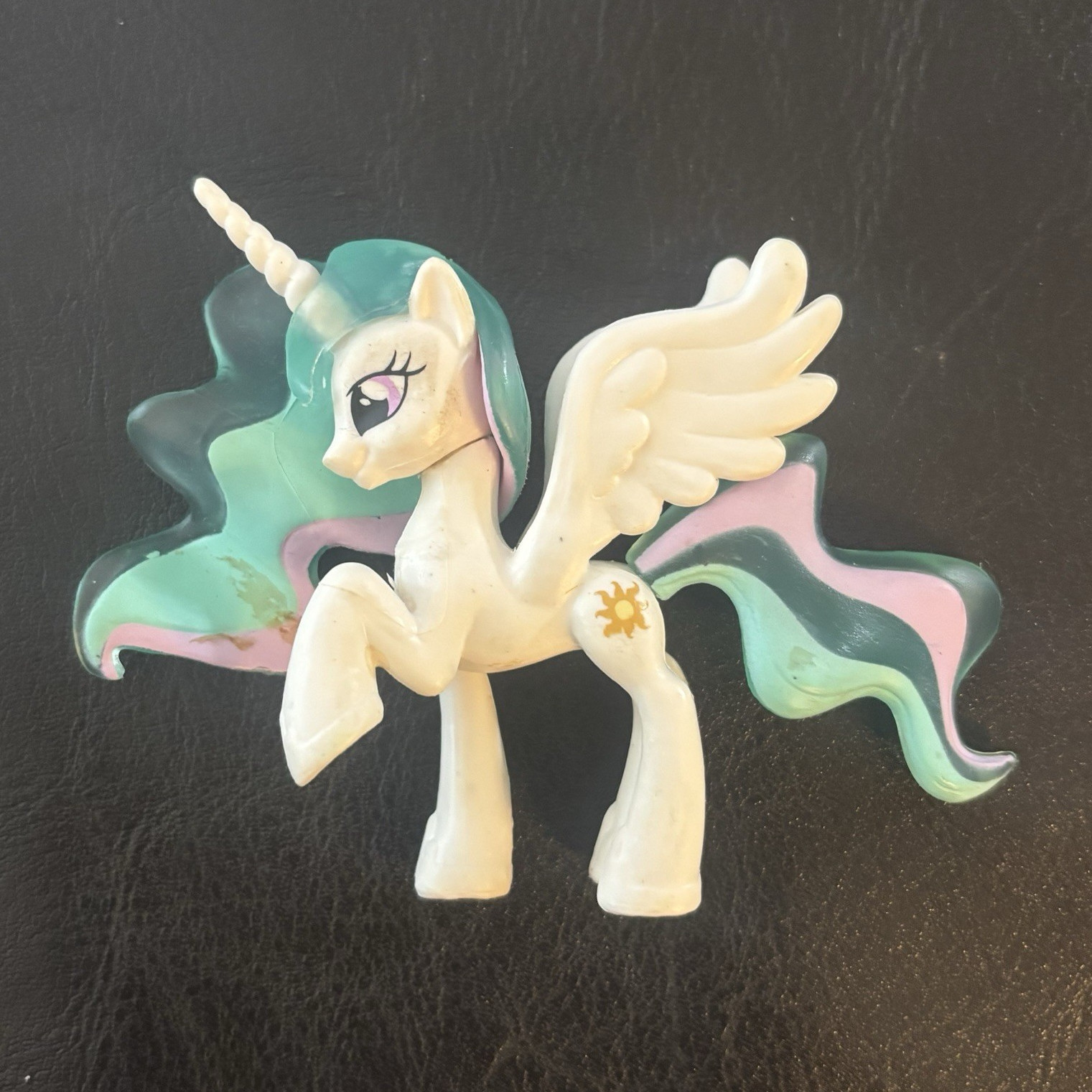 My Little Pony Princess Celestia Mini Translucent Plastic Figurine White