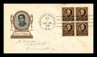 Dr Jim Stamps Iour Cachet Scott 873 Booker T. Washington Block First Day Cover