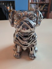 Ceramic Silver Pug Dog Ornament