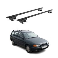 DachträGer GrundtäGer FüR Opel Astra F G Kombi 1991-2004 90Kg Alu Schwarz 2X ABE