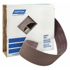 Norton Abrasives 66261058714 Utility Cloth Roll, 150 Ft L, Coarse, Brown