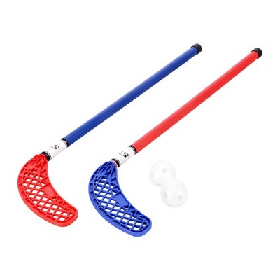 Unihockey Set Kinder 2 Schläger 2 Bälle Floorball Set Hockeyschläger NILS