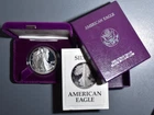 1987-S $1 AMERICAN SILVER EAGLE PROOF  1 oz .999 GEM PROOF w/OGP & COA  A7086