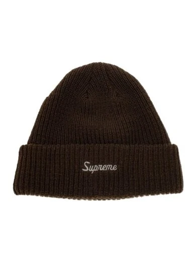 Supreme 24Fw Loose Gauge Beanie Knit Cap Free Acrylique Brw Solid Co AEc82