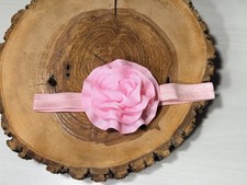 Newborn Baby Flower Headband Baby Shower Photo Prop Pink