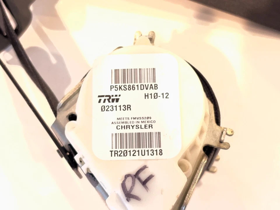 Натяжитель переднего ремня безопасности пассажира 2009-12 Ram 1500 2010-12 2500 3500 5KS861DV - Изображение 4 из 4