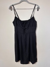 Urban Outfitters Kamaryn Black Tie Front Mini Dress Size Small
