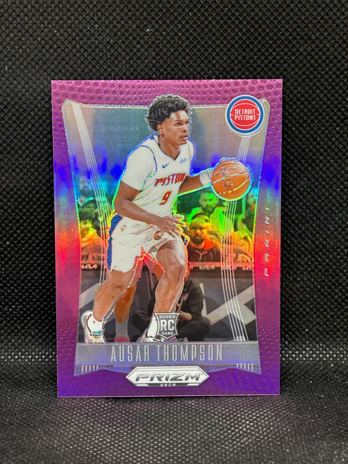 2023-24 Panini Prizm Deca #136 Ausar Thompson Purple /99 Rookie RC