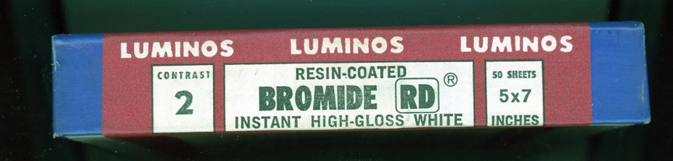 Cuarto oscuro, papel fotográfico, blanco y negro, 5x7, luminosos, bromuro, RD, alto brillo, nuevo en stock, vintage Foto 2 de 2