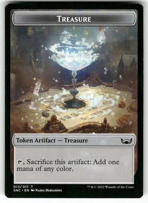 MAGIC: THE GATHERING TREASURE TOKEN (013) 13 TOKEN STREETS OF NEW CAPENNA NM