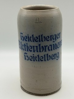 1 l Bierkrug Masskrug Bier Brauerei Heidelberger Aktienbrauerei Heidelberg