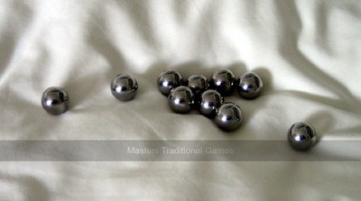 10er Set Edelstahl Salon Bagatelle Kugeln (7/16 Zoll) (UK)