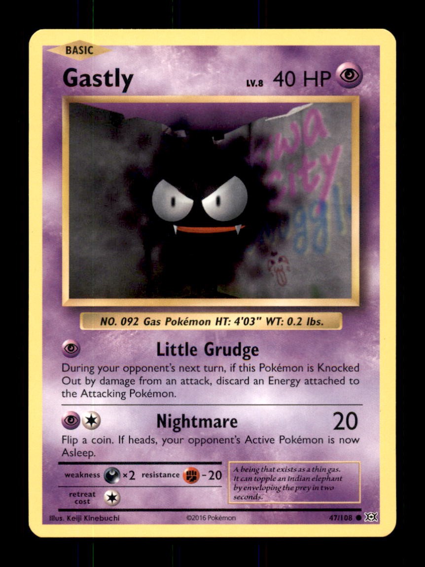 GASTLY 47/108 C EVOLUTIONS POKEMON NM/M