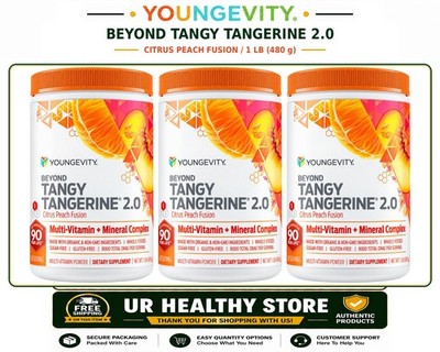 Youngevity Beyond Tangy Tangerine 2.0 Citrus Peach Fusion Powder (3 PACK) - BTT