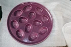 Fiestaware Deviled Egg Tray retired Plum (purple) Fiesta plate