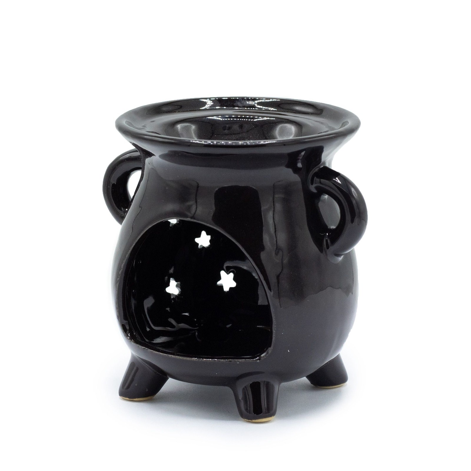 Serenityy Unisex Black Cauldron Oil Burner - Moon & Stars - Image 2