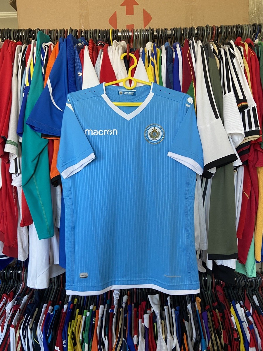 SAN MARINO 2018 2019 2020 HOME FULL KIT JERSEY SHORTS MACRON sz S