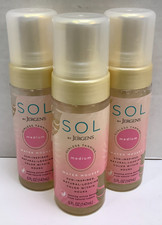SOL Jergens Water Mousse Sunless Tanning, Medium, Self Tanner, 5oz, Lot of 3