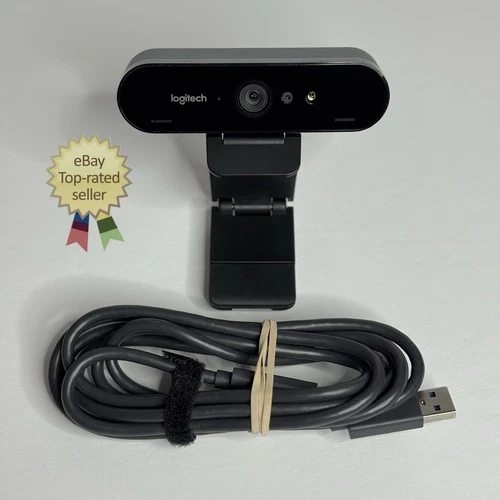 ⚡️LOGITECH Brio 4K Pro Webcam V-U0040 Ultra HD Video HDR - CLEAN ⚠️TESTED