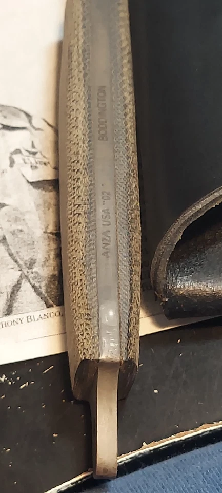 Anza USA O2 Custom Boddington Fixblade Knife. - Image 2 of 4