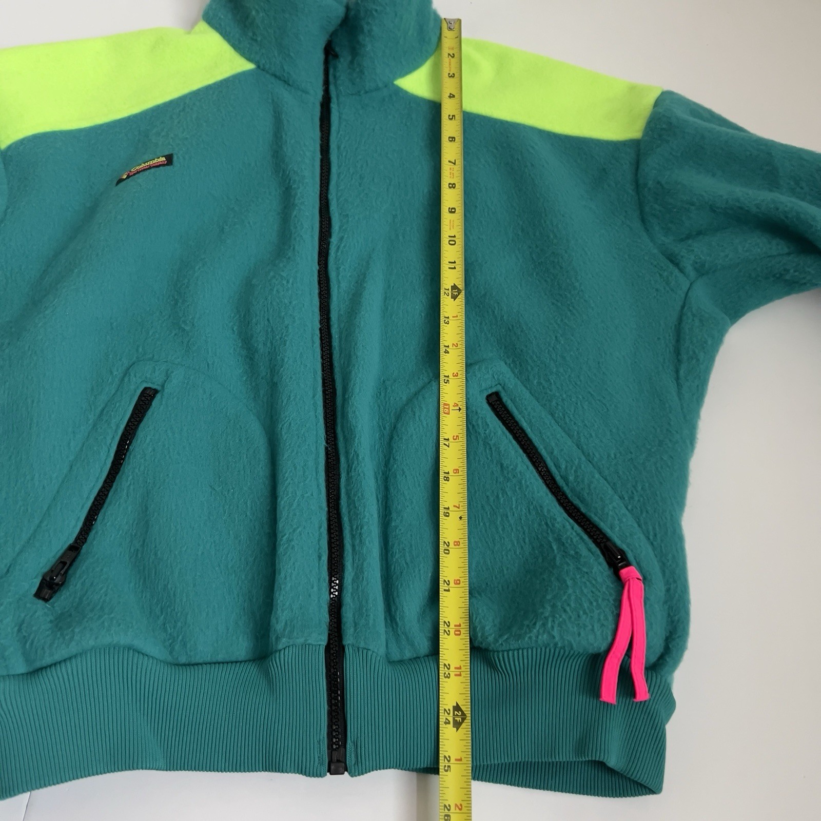 Columbia Bugaboo Interchange 3-in-1 Jacket Men’s L Vintage 90s Neon Ski Coat