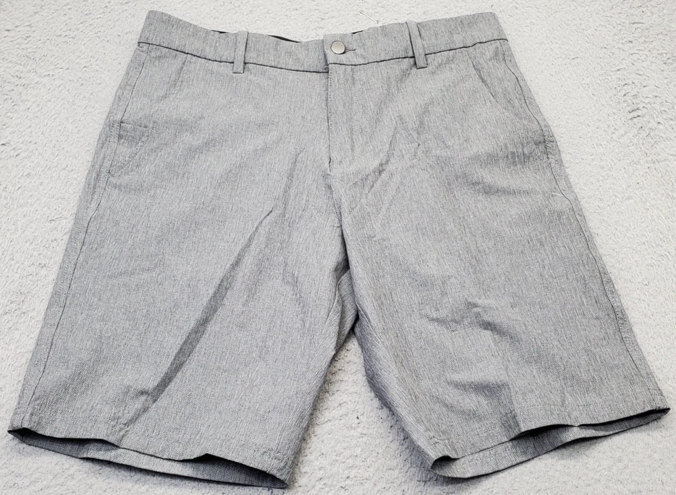 Crivit Chino Shorts Mens 32 Gray Casual Stretch Quick Dry Lightweight Outdoor