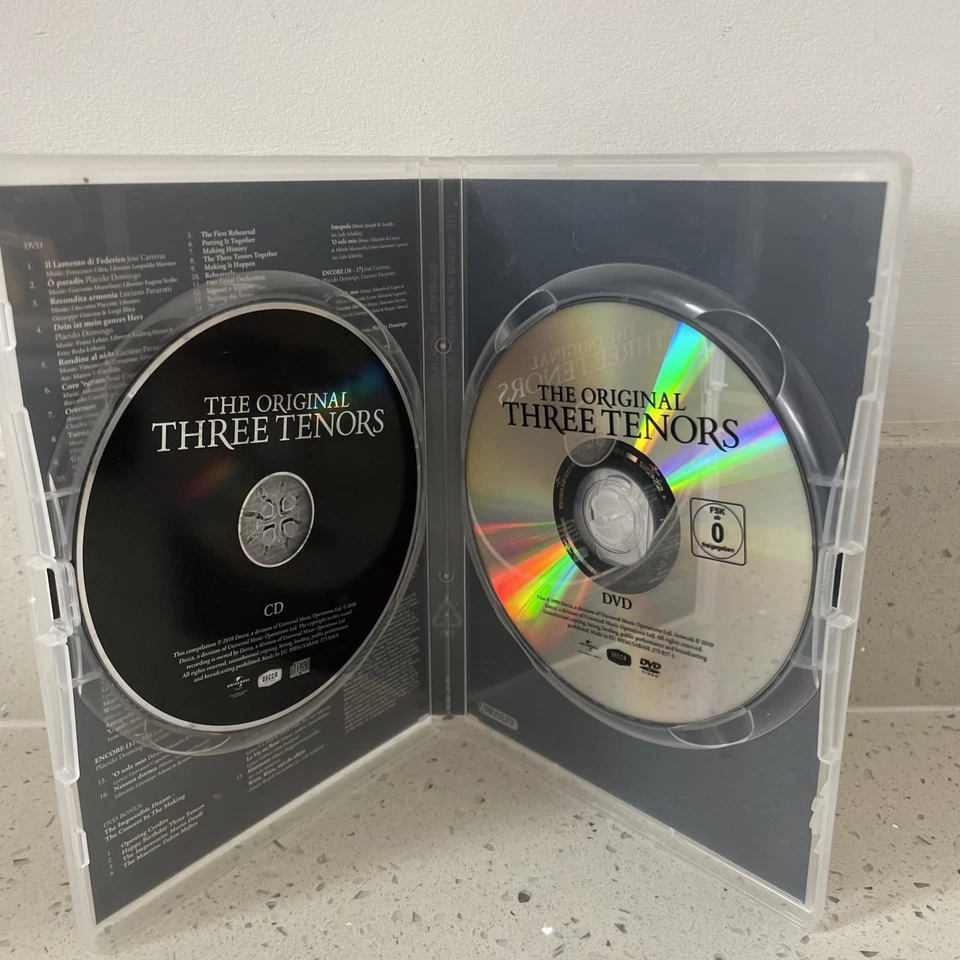 THE ORIGINAL THREE TENORS 20TH ANNIVERSARY EDITION DVD + CD IN CONCERT ROME 1990 - Image 3 of 4