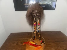 SPECTACULAR MODEL JIVARO SHRUNKEN HEAD-Tsantsa