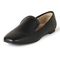 Damen Slipper Schwarz Kunstleder 43 Eu, Weich, Minimalistisch, Amazon Essentials
